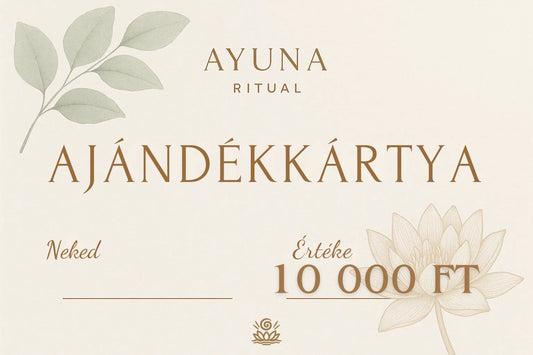Ayuna Ritual Ajándékkártya - Ayuna Ritual