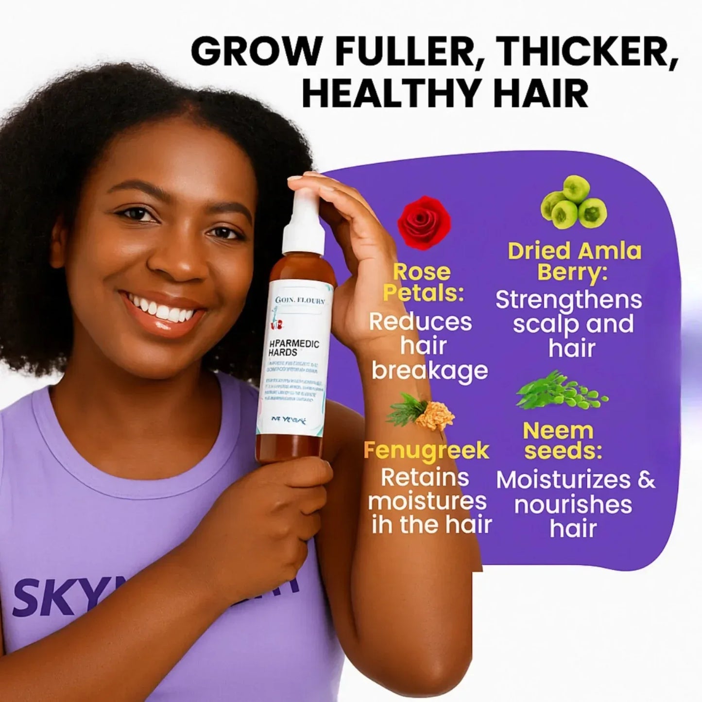 18 Ayurvédikus Hajerősítő Permet – mindennapos fejbőr- és hajhidratáló spray - Ayuna Ritual