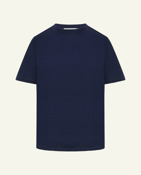 Merinó gyapjú póló – sötétkék - Ayuna Ritual