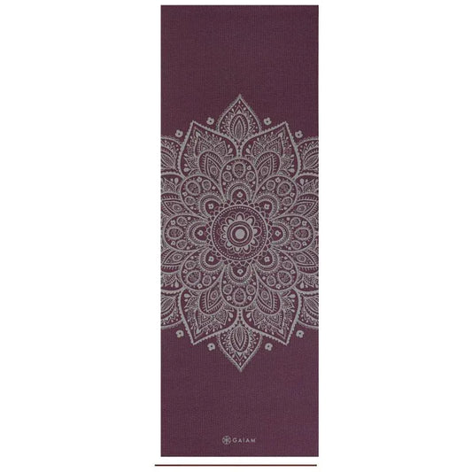 GAIAM Midnight Plum Sundial Flower Jógamatrac – Belső csend és stabilitás - Ayuna Ritual