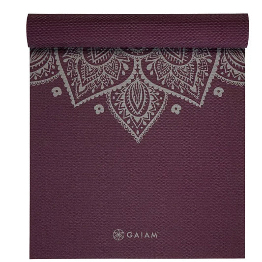 GAIAM Midnight Plum Sundial Flower Jógamatrac – Belső csend és stabilitás - Ayuna Ritual