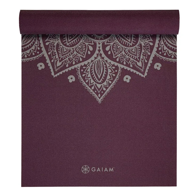 GAIAM Midnight Plum Sundial Flower Jógamatrac – Belső csend és stabilitás - Ayuna Ritual