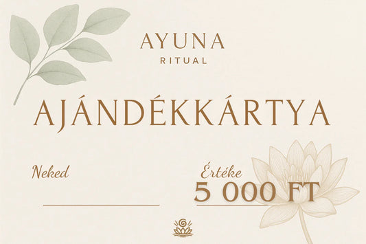 Ayuna Ritual Ajándékkártya - Ayuna Ritual