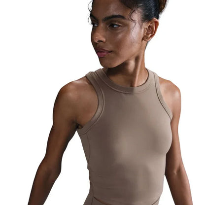 Nike Dri-FIT One Fitted Crop női sportfelső – bézs - Ayuna Ritual