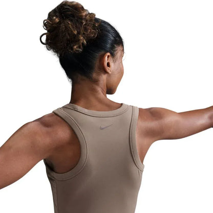 Nike Dri-FIT One Fitted Crop női sportfelső – bézs - Ayuna Ritual