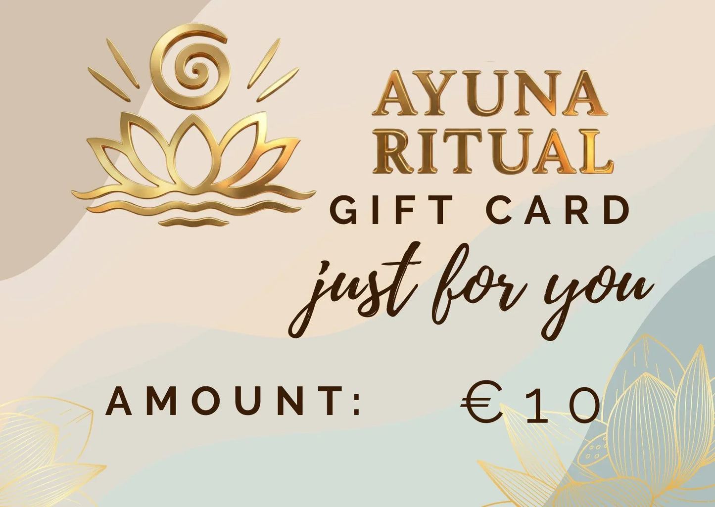 Ayuna Ritual Ajándékkártya - Ayuna Ritual