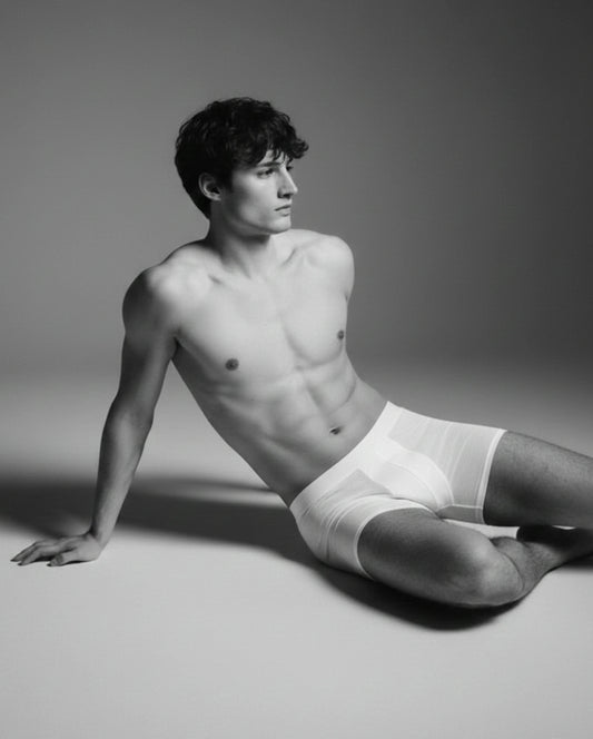 Férfi SeaCell Boxer – Fehér, 100% PYRATEX® - Ayuna Ritual