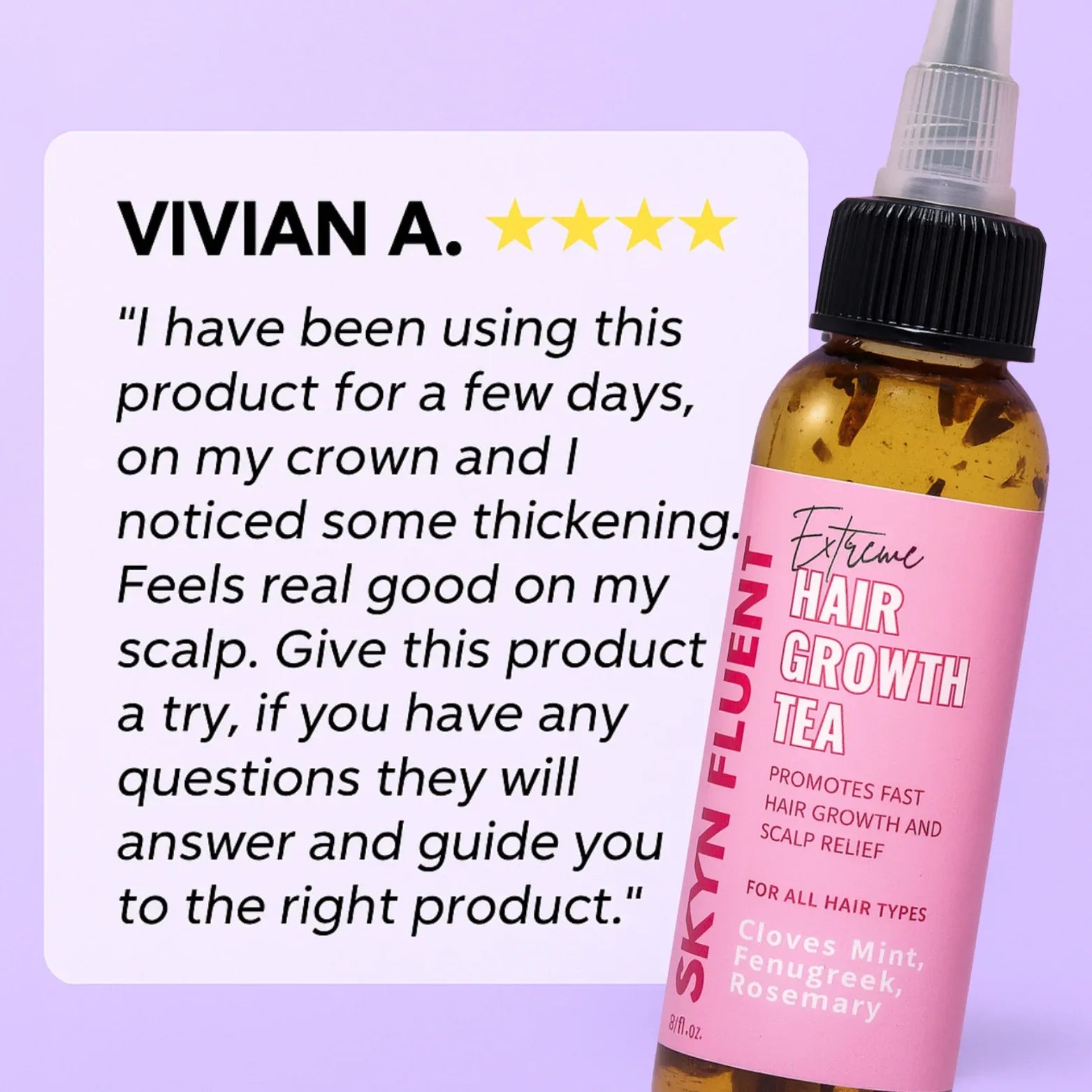 Extreme Hair Growth Tea – gyógynövényes hajerősítő szérum gyorsabb növekedéshez - Ayuna Ritual