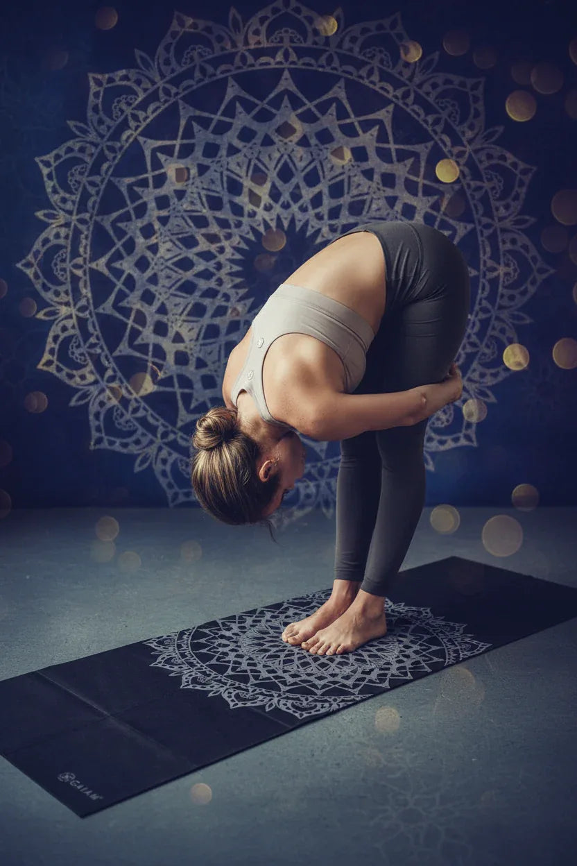 Gaiam Midnight Marrakesh 2 mm jógaszőnyeg – Hajtsd össze, vidd magaddal, gyakorolj bárhol - Ayuna Ritual