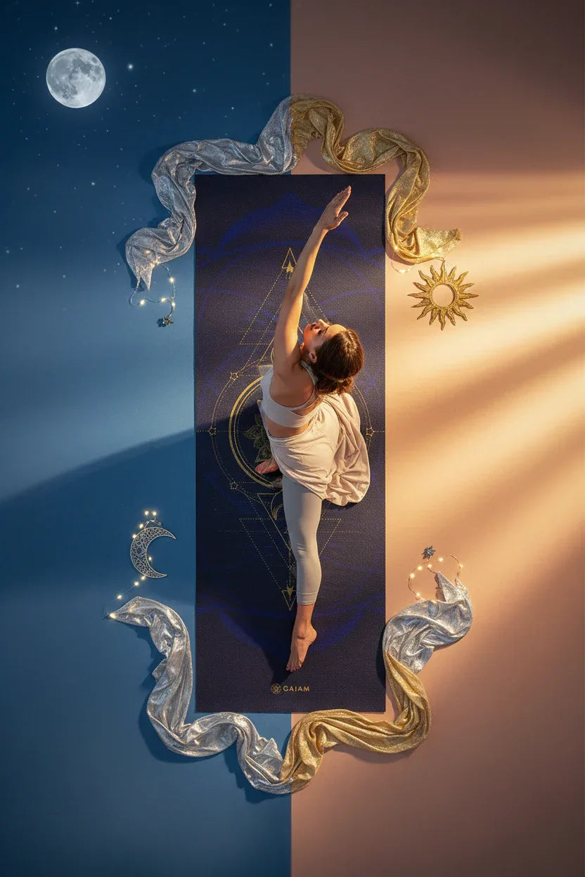 GAIAM Sun & Moon Jógamatrac – Napfény és Holdfény harmóniája - Ayuna Ritual