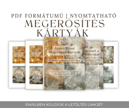 Nyomtatható megerősítés kártyák! - Ayuna Ritual