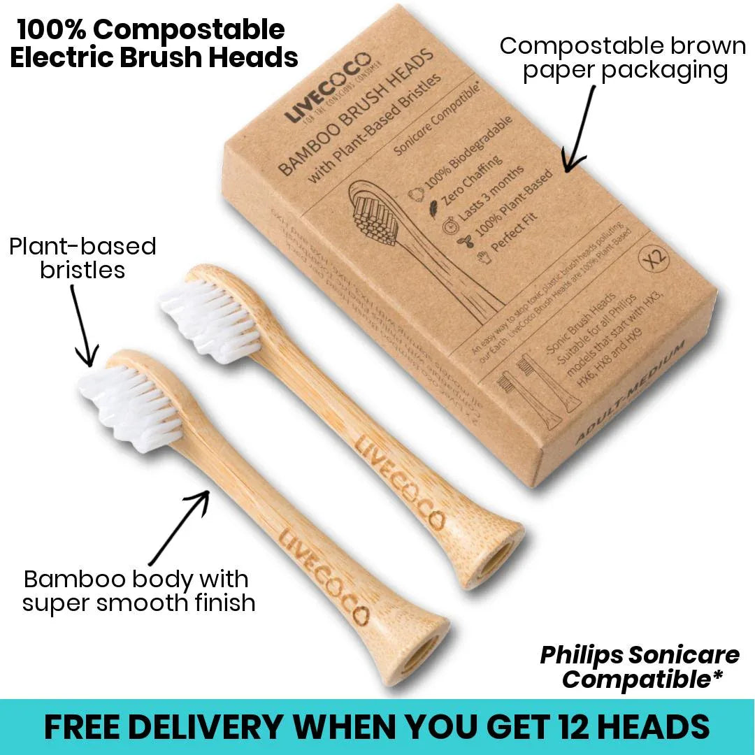 LiveCoco komposztálható elektromos fogkefefej (Philips) – természetes tisztaság, hulladék nélkül - Ayuna Ritual